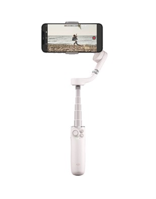 DJI OM 5 Sunset White - 3 Eksenli Akıllı Telefon Dengeleyici, Dahili Uzatma Çubuğu, Tripod, iPhone ve Android Cihazlarla VLog Çekimi, Gri