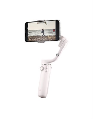 DJI OM 5 Sunset White - 3 Eksenli Akıllı Telefon Dengeleyici, Dahili Uzatma Çubuğu, Tripod, iPhone ve Android Cihazlarla VLog Çekimi, Beyaz